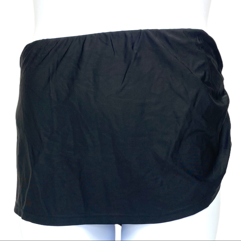 Swimsuits for All Swim Skirt Ruched Black NWT Plus